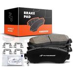 A-Premium Front Ceramic Disc Brake Pads Set Compatible with Select Honda, Acura and Subaru Models - CR-V, Civic, Odyssey, RDX, Accord Crosstour, Crosstour, Passport, Legacy, with Hardware, 4 Pcs