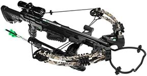 CenterPoint Archery Sniper Elite 385 Crossbow Package C0004 With 4x32mm Scope, Quiver And Arrows, Black/Camo