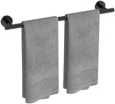 USHOWER Matte Black Towel Bar, 24-I