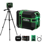 Funguard Green Laser Level with Adjustable Tripod Type-C Rechargeable Self Leveling Waterproof with Pulse Mode for Construction Home Decoration DIY etc.