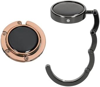 kwmobile Purse Hanger for Table (Set of 2) - Purse Hook for Table - Folding Handbag Hanger - Portable Table Bag Holder