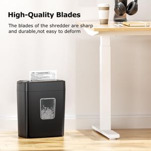 Bonsaii 8-Sheet Paper Shredder – Cross-Cut for Home & Office