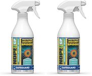 NOPE! Spider Killer Spray Repellent - Contact Killer. for All Types of Spiders. Residual Action, Odourless, Non-Staining for Indoor and Outdoor Use. 500ml (Pack of 2)