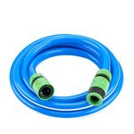 Water Hose Food Grade, 5 Meters, with Hose Connector Set, for Drinking Water, Cavaran, Campervans and Motorhome, 12mm ID (1/2 Inches) x 16mm OD