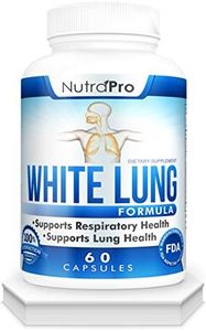 White Lung by NutraPro - Lung Cleanse And Detox.Support Lung Health. Supports Respiratory Health. 60 Capsule - Made in GMP Certified Facility.