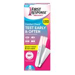 FIRST RESPONSE Comfort Check Pregnancy Test, 8 Count, Pink & White