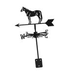 Outdoor Weather Vane Animal Horse Weathervane Ornament Metal Direction Vane Dropshipping Spray Paint