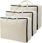 AMJ Set of 3, Canvas Storage Bag wi