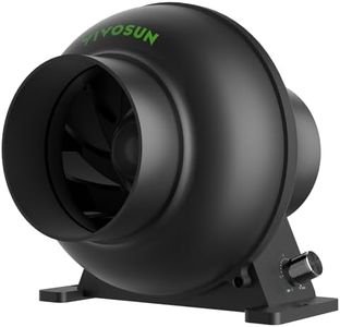 VIVOSUN M4 4-Inch Inline Duct Fan, 195 CFM Ventilation Fan with EC Motor, Adjustable Speed, Energy-efficient Vent Blower for HVAC, Grow Tent, Hydroponics