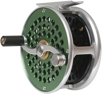 Vintage Classic Fly Fishing Reel,Right/Left Handle Position, Fly Reel (Green, 7/9 wt)