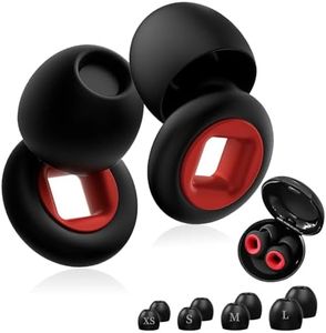 Artevive Ohrstöpsel Motorrad Ohrstöpsel zum Windgeräuschkissen, Schlaf- und Lärmreduziertes Schnarchstille, 4 Größen Ohrenstöpsel XS/S/M/L