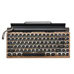 Orincod Green axis mechanical keyboard-typewriter shape, retro design; built-in battery is easy to carry, you can use Bluetooth connection; first-class texture