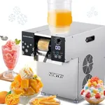 NEWTRY Commercial Snowflake Ice Machine 198lb/Day Shaved Ice Machine 500W Snow Cone Maker Air Cooling Speed Adjustable Ice Crusher 110V US