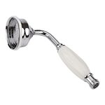 VeeBath Brass Shower Head, Traditional Telephone Style Handheld Showers- Chrome Polished