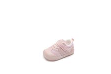 Baby Boys Girls Cotton Cartoon Breathable Rubber Sole Non-Slip Outdoor Sneakers First Walkers Shoes (Pink-4, 15-18months)