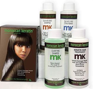 Moroccan Keratin Brazilian Keratin Hair Treatment Blowout Straightening Product Professional Grade Natural Organic Looking Results at Home or Salon