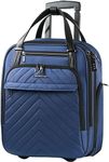 VANKEAN Carry On Underseat Multi-functional, 16-inch Underseater Lightweight Overnight Suitcase for Men Women, Blue, 12 x 7 x 16 inches