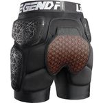 Legendfit Snowboard Padded Protector Shorts for Ski Ice Skating Skateboard Hip Butt Tailbone Gear for Men Women