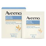 Aveeno Soothing Bath Soak, with 100% Natural Colloidal Oat, Suitable for Sensitive Skin, Relieves & Soothes Very Dry, Itchy & Irritable Skin, 8x42g Powder Sachets