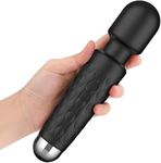 GIFTSSOUL Full Body Massager for Women & Men| Electric Handheld Massager with 20 Vibration Speeds | USB Rechargeable, Waterproof, Medical Grade Silicone for Men and Women" (Colour-Multi)