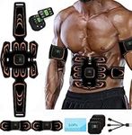 SHENGMI EMS Muscle Stimulator, ABS Trainer Muscle Toner, Electric Abdominal Toner, Abs Stimulator with 6 Modes & 9 Intensities, For Abdominal/Arm/Leg/Hip Training