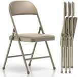 Nazhura 4 Pack Folding Chairs with 
