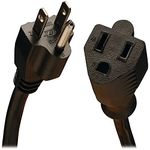 TRIPP LITE Power Cord Extension Cable, Heavy Duty, 14AWG, 5-15P to 5-15R, 15A, 25', Black, P024-025