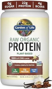 Garden of Life Organic Vegan Protein Powder, Plant Based & BCAAs, Organic Protein Powder with Probiotics & Enzymes, Non-GMO, Gluten-Free Lactose Free, Vanilla Chai, 1.2 LB