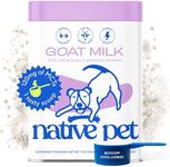 Native Pet Goat Milk Powder for Dogs - Organic Goat Milk for Dogs and Cats - Great Dog Food Additive to Support a Healthy Digestive System for Dogs - 60 Scoops