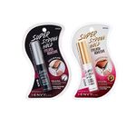 iEnvy by KISS Eyelash Adhesive Super Strong Hold Clear and Black (Combo Pack) Brush On, Latex Free, Safe on Skin, KPEG05 KPEG06