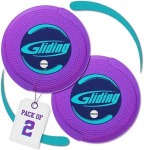 Gliding Discs for Working Out - Sliding Discs for Carpet Floors, 1 Pair, Authentic Original Discs for Full Body Resistance Workout, Includes 4 Streaming Video Workouts - Fitness & Home Exercise