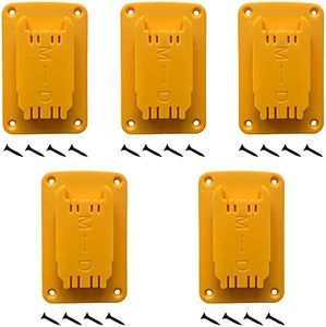 UOSXVC 5Packs Tool Holders for Dewalt 20V 12V Drill Tool Mount Fit for Milwaukee M18 Tools Yellow