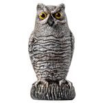 OFFO Pigeon Deterrent, Owl Decoy to Scare Birds Away, Bird Scarers for Gardens, Natural Bird Deterrent Devices for Halloween Decorations Ornaments Indoor Outdoor Garden Yard Farms, Brown