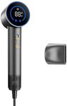 Fanttik Solo Aura H10 APEX Hair Dryer, Ionic Blow Dryer with HD Display, Brushless Motor, Thermo-Control, Magnetic Concentrator, 110000 RPM High-Speed, LightFlow for Fast Drying & Shine