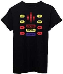 iMage T-Shirt Supercar Kitt Cruscotto - Uomo-L-Nera