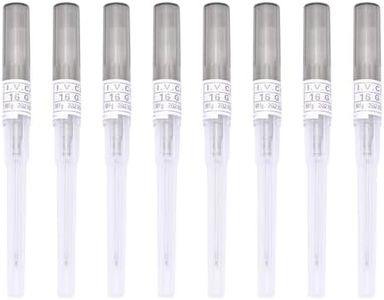 DJCIW 8PCS 16G Catheter Piercing Needles，Stainless Steel Hollow Piercing Needles for Ear Nose Lip Tongue Belly Cartilage Piercing Kit Piercing Tool