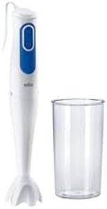 Braun MultiQuick 3 MQ 3000 Smoothie+ Hand Blender - Purée Stick with 2 Speeds, PowerBell Plus and SplashControl Technology, 700 Watt, Includes 600 ml Mixing & Measuring Cup, Blue/White