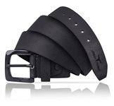 URBAN FOREST Black Casual Leather Belt for Men