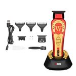 WMARK NG-8230 Ultra premium Professional T Blade Hair Clipper 0 Gapped Outlining For Barbers 0Mm Balding Shape 8 Speed settings 7000-9000 Rpm Extra spare blade set 2500mAh battery 240 Min, Model 34