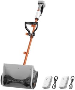 Litheli Cordless Snow Shovel, 20V 12" Battery Powered Snow Thrower, Battery Snow Blower with Auxiliary Handle, with 4.0Ah+2.0Ah Li-ion Battery