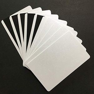 ISO HiCO 2750/3000/4000 Oe Magnetic Stripe Pearl White Credit Card Size Printable PVC Card (3Track Hico Magstripe Card-10pcs)
