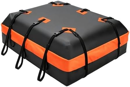 DUMOS Car Rooftop Cargo Carrier 20 Cubic Feet, Car Roof Waterproof PVC Bag, with Anti-Slip Mat, Combination Luggage Lock, Reinforced Straps & Door Hooks, Fit Vehicles with/Without Roof Racks