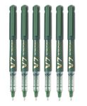 Pilot V7 Hi-Tecpoint Cartridge System Rollerball Pen Medium Point - (Green 6)