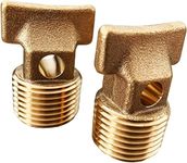 Boat Garboard Drain Plug 1/2" NPT Thread,Solid Brass Drain Plugs commonly Used in Boat Hulls.Brass Cored Plug with Square Head 2pack(Durable)