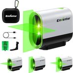 Enventor Rechargeable Laser Level, 25M 2200mAh Li-ion Battery Green Laser Level Self Leveling with Pulse Mode, 7 Hours Working Time, 360° Magnetic Base, Switchable Horizontal/Vertical/Cross line