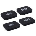 Sound Addicted Isolation Pads for Soundbar - Anti Vibrations Foam Pads Feet (4Pack) 3.5'' x 2.5'' x 0.65'' Suitable for Most Soundbars - BarPads (Rectangle)