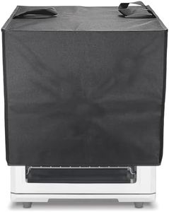 OwnMy Black Toaster Oven Dust Cover Heat-Resistant Microwave Oven Dust Cover Large, TOA-60 Toaster Oven Dust Cover for Kitchen Counter, Small Kitchen Appliance Dust Covers for Air Fryer Deep Fryer