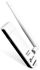 TP-Link 150Mbps High Gain Wireless USB Wifi Adapter, 4dBi Detachable Antenna, Ideal for Gaming & Video Streaming, Easy Setup, WPS Security, Supports Windows 10/8.1/8/7/XP, Mac OS X, Linux (TL-WN722N)