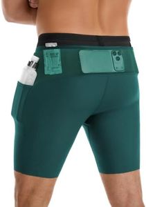 Compression Biker Shorts for Men Moisture Wicking Running Shorts for Gym