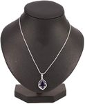 Natural Amethyst Water Drop Crystal Pendant Necklace for Women Jewellery Durable and Attractive